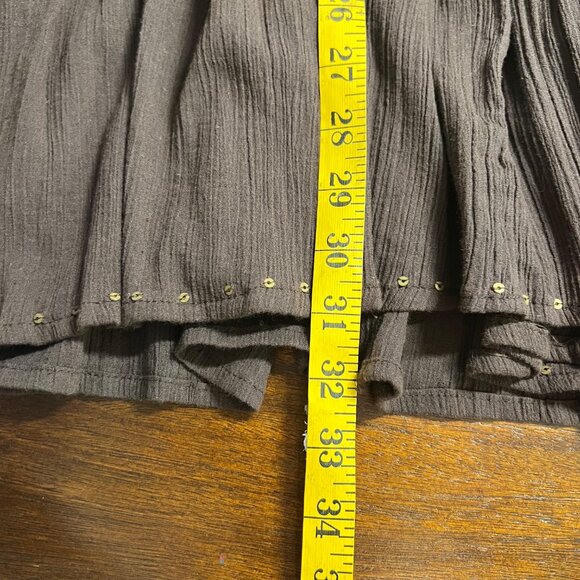 Brown Maxi Skirt Boho Gypsy Hippie Nature Forest Fairy Lagenlook Granola Size XL - Picture 7 of 12